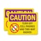 Signmission Radiation & Laser Sign, 7 in H x 10 in W, Plastic, Rectangle OS-2PACK-CR-P-710-L-10193 - alternate 1